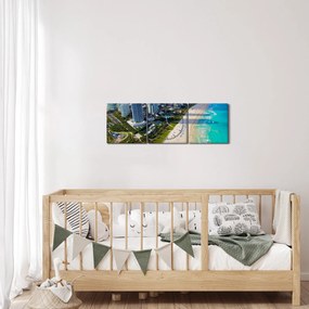 Obraz - Miami, Florida (s hodinami) (90x30 cm)