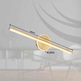 Globo 41924M - LED Kúpeľňové osvetlenie zrkadla PEPE LED/10W/230V IP44 zlatá