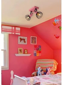 Lucide 08927/02/66 - Bodové svietidlo POLA 2xE27/60W/230V ružová