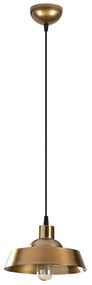 Závesné svietidlo v zlatej farbe s kovovým tienidlom ø 22 cm Berceste – Opviq lights