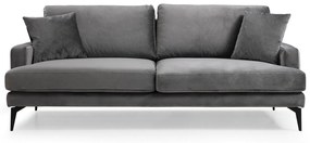 Pohodlná trojmiestna pohovka Papira 205 x 90 cm, sivá