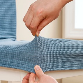 4Home Napínací poťah na stoličku Magic clean modrá, 45 - 50 cm, sada 2 ks