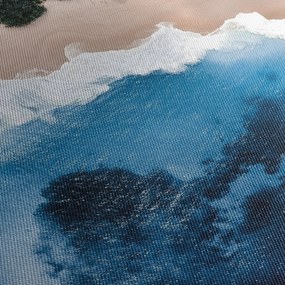 Obraz pláže Nusa Penida, Indonézia (s hodinami) (90x30 cm)
