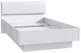 Posteľ Snow 126X200 SNWL222 biely mat