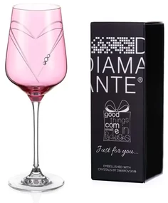 Diamante JFY Pink Hearts wine 450 ml