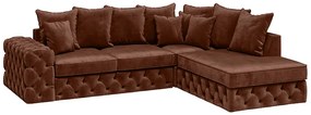 PROXIMA.store - Rohový gauč chesterfield BENETTO LONG DRUH LÁTKY: SOFIA - 27