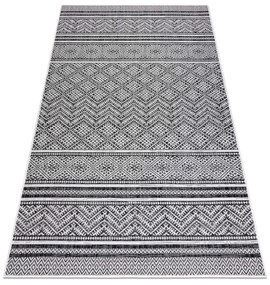 Koberec SISAL SION cikcak, diamanty BOHO 22168 čierny / ecru