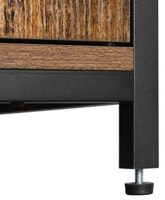 Komoda FIRA hnedá/čierna