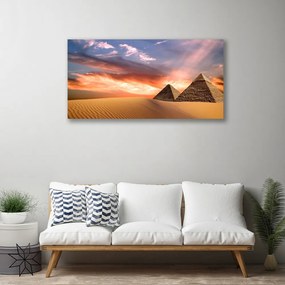 Obraz na plátne Púšť pyramídy 140x70 cm