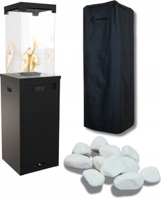 Ohrievač Plynový krb Kratki Patio Sada krytu na kamienky na terasu