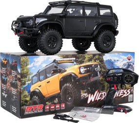 Terénne auto R/C WILDERNESS 1:10 na ovládanie čierne
