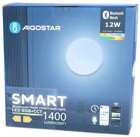 Aigostar - LED RGBW Stmievateľné nás. svietidlo MESH Smart LED/12W/230V + DO biela
