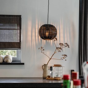 Moderné závesné svietidlo čierne 30 cm - Zoë