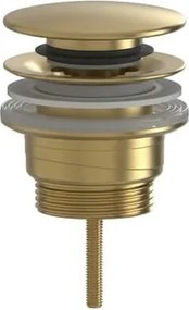 Výpusť umývadla 5/4 SAT Aurum 7,2 cm, zlatá matná, plast SATAUCCBG