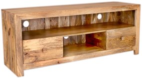 furniture-nabytek.cz - Drevený stolík pod tv z masívu mango 150x60x45