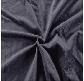 Plachta mikroplyš SOFT 160x200 cm antracitovo sivá