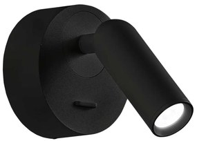 Ideal Lux - LED Nástenné bodové svietidlo BEAN LED/3W/230V CRI 90 čierna