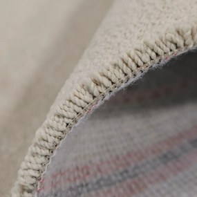 AladinWorld Expres, AKCIA: 👣🛡️105x260 cm Kusový koberec Royal Lux 03 - obšitý zo všetkých strán + protišmyková úprava, šíře, biela, fusion back, detská izba