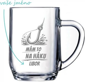 Pieskovaný polliter na pivo Mám to na háku