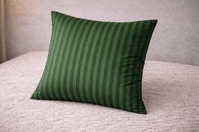 INTERMEDIC SK Obliečka na vankúš damašek zelená 40x40 – hotelový prúžok