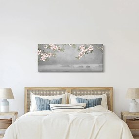 Obraz - Mesiac nad krajinou (120x50 cm)