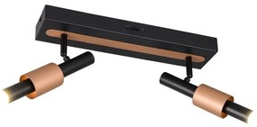 Čierne/v bronzovej farbe LED bodové svietidlo 20,5x42 cm Ikaris – Trio Select