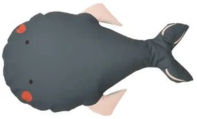 Sivý detský sedací vak Whale – The Wild Hug