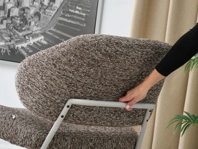 Kreslo Estrida F (tmavobéžová + sivá). Vlastná spoľahlivá doprava až k Vám domov. 1110040