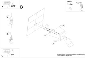 Bodové svietidlo Nero, 1x čierne kovové tienidlo, (možnosť polohovania), ch