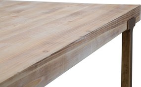 Jedálenský stôl Ankara 150 cm hnedý/zlatý