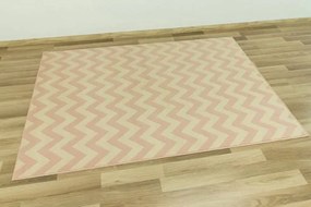 Koberec LUNA 503574/85822 Cik cak ružový
