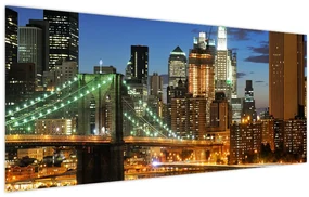 Obraz - Most s New Yorkom (120x50 cm)