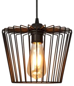 Luster na lanku TORRI 1xE27/15W/230V pr. 23 cm čierna