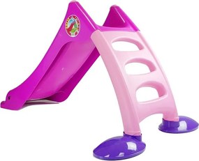 Dorex Detská záhradná šmykľavka 424 ružová a fialová
