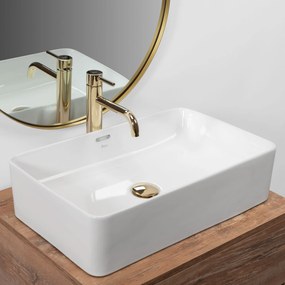 Rea Berta 55 umývadlo, 56 x 36 cm, biela, REA-U5055