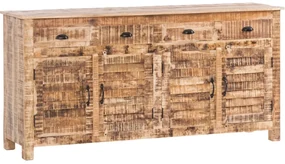 furniture-nabytek.cz - Masívny príborník Caribou II z mangového dreva, lakovaný, prírodná farba