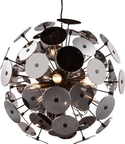 Matne čierne závesné svietidlo Discalgo – Trio