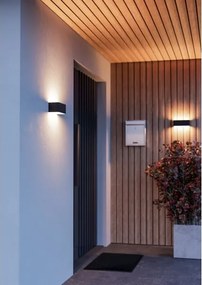 Eglo 901956 - LED RGBW stmievateľné vonkajšie nástenné svietidlo SANIA-Z LED/10W/230V IP55 čierne