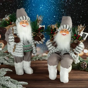VIANOČNÁ FIGÚRKA SANTA 80 CM BIELA