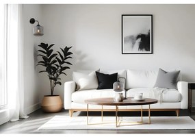 Stolná lampa Riffle, 1x grafitové sklenené tienidlo