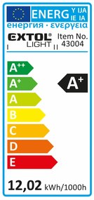 Extol Light žiarovka LED klasická 12W 1055lm E27 teplá biela