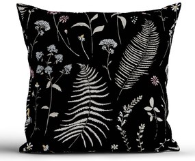 Bavlnená obliečka na vankúš Renforcé 40 × 40 cm - Gloria čierna