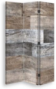 Ozdobný paraván, Terakota - 110x170 cm, trojdielny, korkový paraván