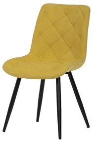 Autronic BONTEC Jedálenská stolička, hnedá, látka, CT-382 BR2 Farba: Žltá