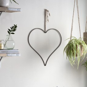 Garden Trading Závesné kovové srdce Farringdon 46 cm