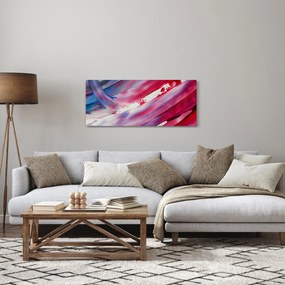 Obraz - ružovo modrej farby (120x50 cm)