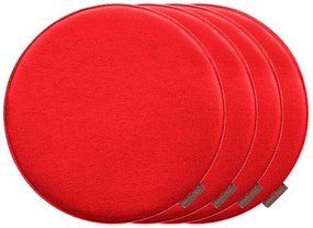 Magma Podložka na sedenie Avaro, 4 kusy (okrúhly, červená)  (100247989)