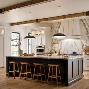 Kichler KL-DELAROSA-P-BK - Luster na reťazi DELAROSA 1xE27/60W/230V čierna/mosadz