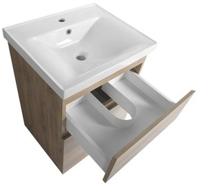 Aqualine Aqualine, ALTAIR umývadlová skrinka 52x72,5x45cm, dub emporio, AI355