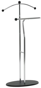 Kovový nemý sluha Autronic 83213 CR(BK) – moderný chrómový stojan na oblečenie